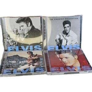 Elvis Presley Collection (3) And 1 Elvis County Co CDs Lot-Most 2 Cds Untested